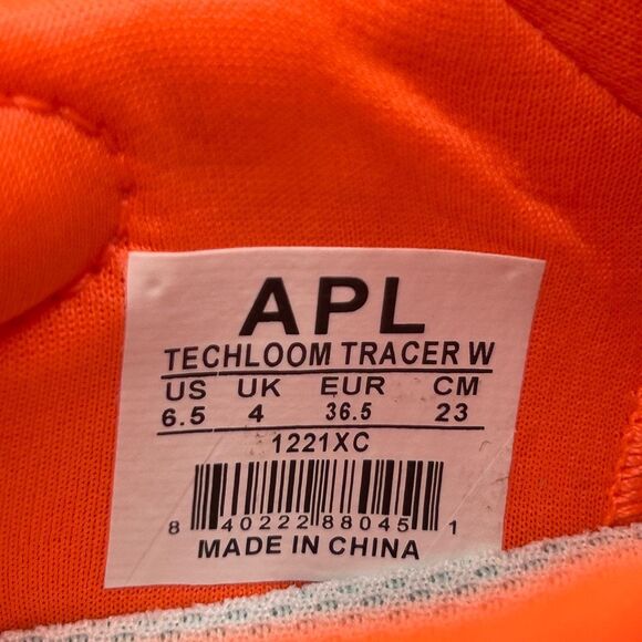 NWT APL Neon Orange Techloom Tracer Sneaker Size 6.5 Running Performance - Picture 11 of 14